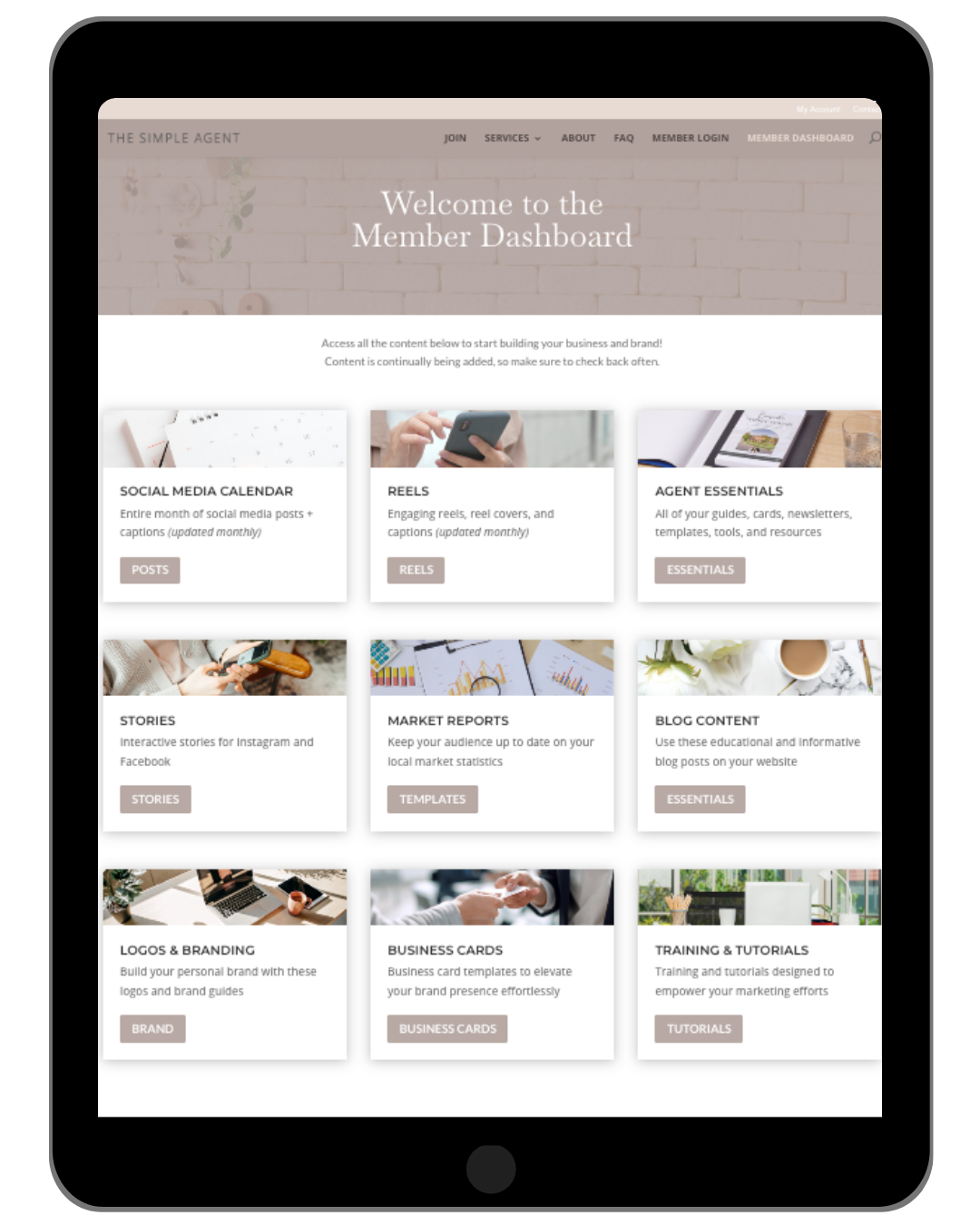 MEMBER DASHBOARD